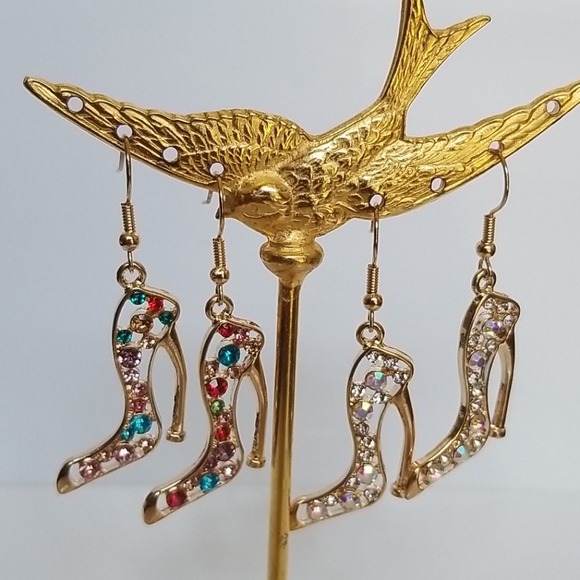 Melody Stiletto Heel Earrings - Picture 1 of 8